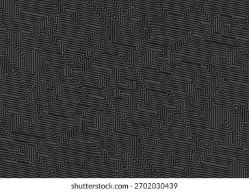 Abstract background with seamless maze line pattern