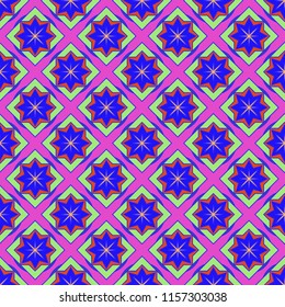 Abstract background seamless multicolored geometric grid.