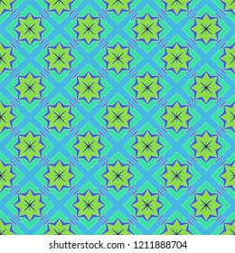 Abstract background seamless multicolored geometric grid.