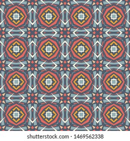 Abstract background seamless pattern. Carpet ethnic ornament. Exotic boho style. Vector illustration. Graphic design.