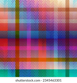 Abstract background seamless pattern.. Classic plaid pattern. Vector image. Herringbone chevron texture.