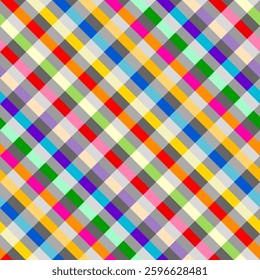 Abstract background seamless pattern.. Classic diagonal plaid pattern. Vector illustration