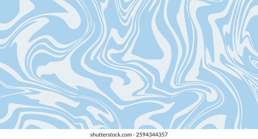 Abstract background seamless pattern with colorful waves. Trendy vector illustration in retro psychedelic style