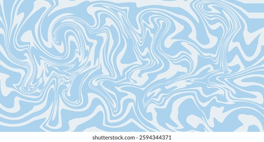 Abstract background seamless pattern with colorful waves. Trendy vector illustration in retro psychedelic style