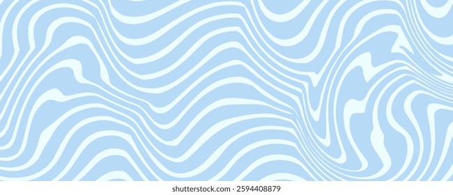 Abstract background seamless pattern with colorful waves. Trendy vector illustration in retro psychedelic style