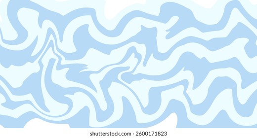 Abstract background seamless pattern with colorful waves. Trendy vector illustration in retro psychedelic style. modern vector