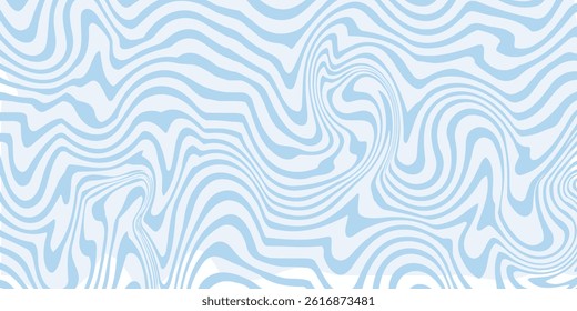 Abstract background seamless pattern with colorful waves. Trendy vector illustration in retro psychedelic style