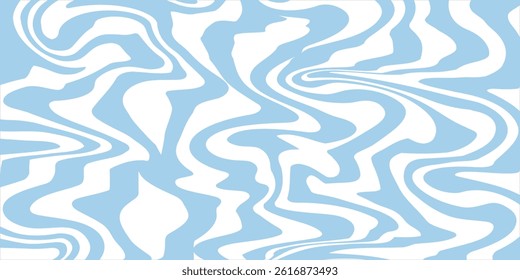 Abstract background seamless pattern with colorful waves. Trendy vector illustration in retro psychedelic style
