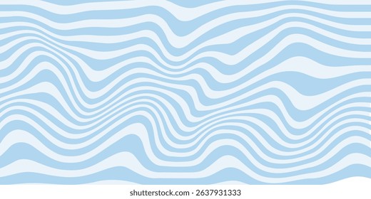 Abstract background seamless pattern with colorful waves. Trendy vector illustration in retro psychedelic style