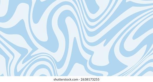 Abstract background seamless pattern with colorful waves. Trendy vector illustration in retro psychedelic style
