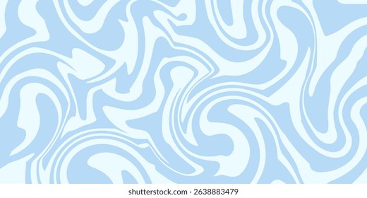 Abstract background seamless pattern with colorful waves. Trendy vector illustration in retro psychedelic style
