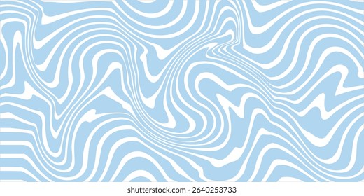 Abstract background seamless pattern with colorful waves. Trendy vector illustration in retro psychedelic style