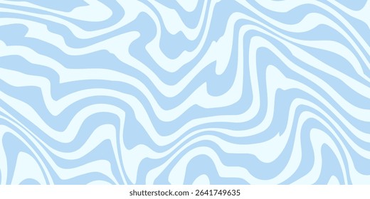 Abstract background seamless pattern with colorful waves. Trendy vector illustration in retro psychedelic style
