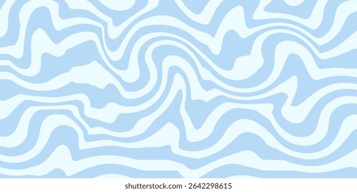 Abstract background seamless pattern with colorful waves. Trendy vector illustration in retro psychedelic style
