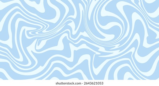 Abstract background seamless pattern with colorful waves. Trendy vector illustration in retro psychedelic style
