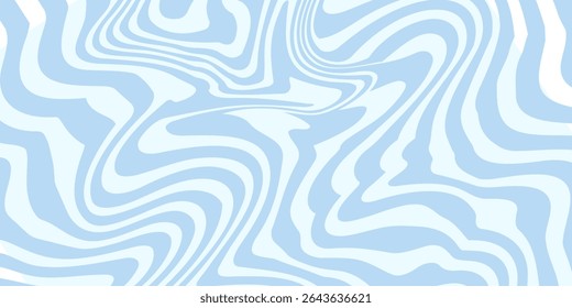Abstract background seamless pattern with colorful waves. Trendy vector illustration in retro psychedelic style
