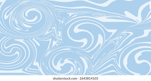 Abstrato plano de fundo sem emenda padrão com ondas coloridas. Ilustração vetorial na moda em estilo psicodélico retrô