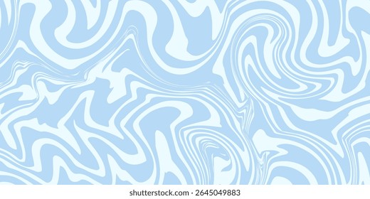 Abstract background seamless pattern with colorful waves. Trendy vector illustration in retro psychedelic style
