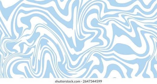 Abstract background seamless pattern with colorful waves. Trendy vector illustration in retro psychedelic style