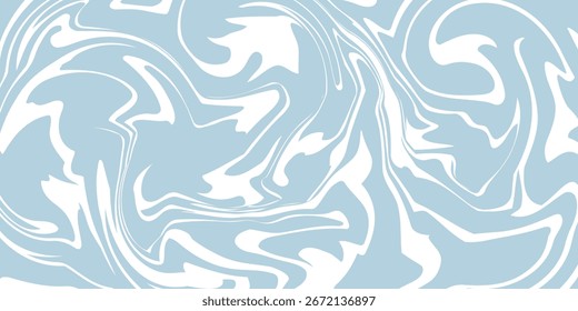 Abstract background seamless pattern with colorful waves. Trendy vector illustration in retro psychedelic style