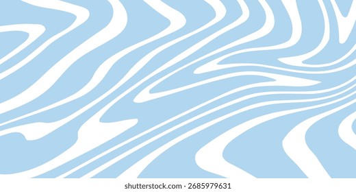 Abstract background seamless pattern with colorful waves. Trendy vector illustration in retro psychedelic style
