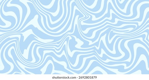 Abstract background seamless pattern with colorful waves. Trendy vector illustration in retro psychedelic style
