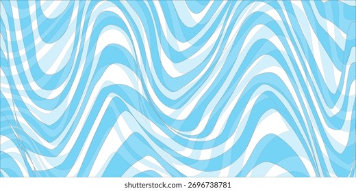Abstrato plano de fundo sem emenda padrão com ondas coloridas. Ilustração vetorial na moda em estilo psicodélico retrô