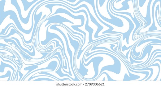 Abstract background seamless pattern with colorful waves. Trendy vector illustration in retro psychedelic style
