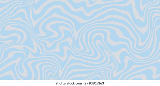 Abstract background seamless pattern with colorful waves. Trendy vector illustration in retro psychedelic style