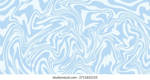 Abstract background seamless pattern with colorful waves. Trendy vector illustration in retro psychedelic style
