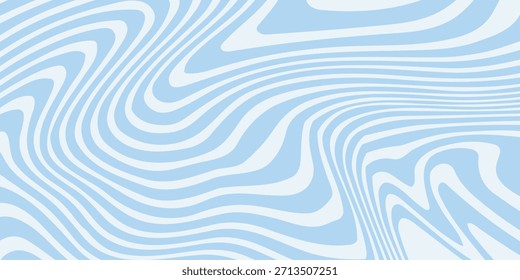 Abstrato plano de fundo sem emenda padrão com ondas coloridas. Ilustração vetorial na moda em estilo psicodélico retrô