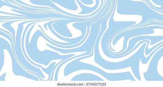 Abstrato plano de fundo sem emenda padrão com ondas coloridas. Ilustração vetorial na moda em estilo psicodélico retrô