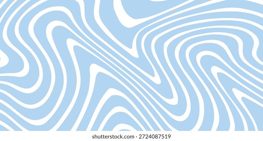 Abstrakter Hintergrund nahtloses Muster mit bunten Wellen. Trendy Vektorgrafik im Retro-Psychedelic-Stil