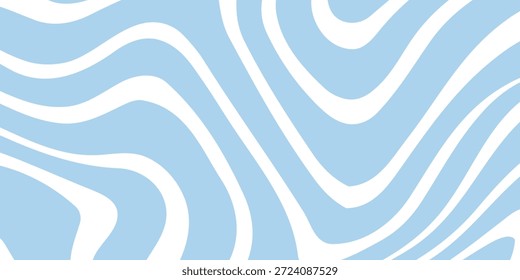 Abstrato plano de fundo sem emenda padrão com ondas coloridas. Ilustração vetorial na moda em estilo psicodélico retrô