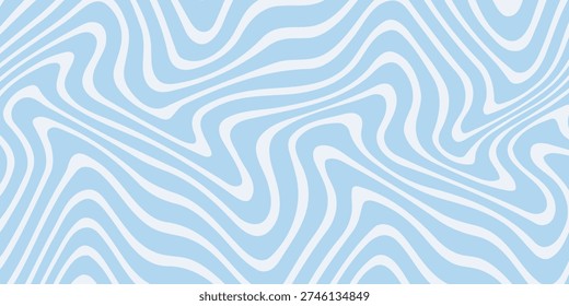 Abstract background seamless pattern with colorful waves. Trendy vector illustration in retro psychedelic style