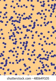 Abstract background seamless pattern with dots , vector illustration . Free hand drawings . Craft paper, fabric swatch.