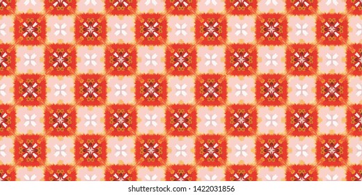 Abstract background seamless pattern in ethnic traditional style. Abstract vintage pattern with decorative pattern oriental style