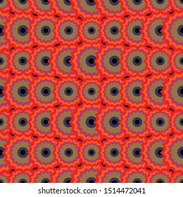 Abstract background seamless pattern in ethnic traditional style. Abstract vintage pattern with decorative pattern oriental style