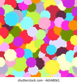 Abstract background, seamless pattern flowers.