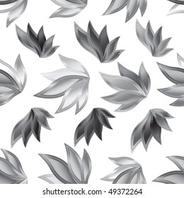 Abstract background, seamless pattern flowers.