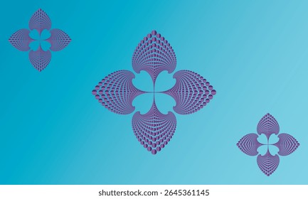 Abstract background Seamless pattern of four leaf clovers with floral and leaf elements 