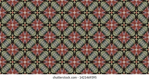 Abstract background seamless pattern in geometric ornamental style. Modern stylish abstract texture