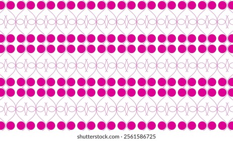 ABSTRACT BACKGROUND SEAMLESS PATTERN GEOMETRIC STRIPES LINES AND CIRCLE PINK COLOR VECTOR DESIGN