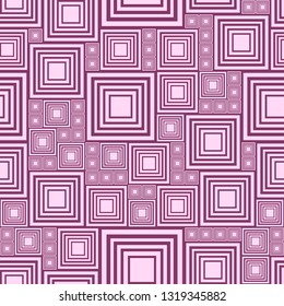 Abstract background or seamless pattern with a lot light and dark purple, violet squares. Template vector illustration pcb, electrical circuit, city blocks. Geometric layout different size rectangles.