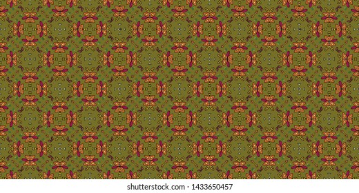 Abstract background seamless pattern modern stylish abstract texture. Stylish fabric print with ethnic ornate design