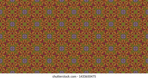 Abstract background seamless pattern modern stylish abstract texture. Stylish fabric print with ethnic ornate design