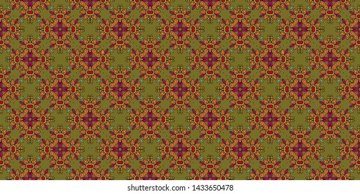 Abstract background seamless pattern modern stylish abstract texture. Stylish fabric print with ethnic ornate design