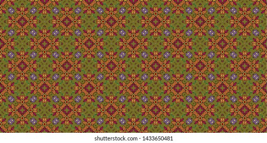 Abstract background seamless pattern modern stylish abstract texture. Stylish fabric print with ethnic ornate design