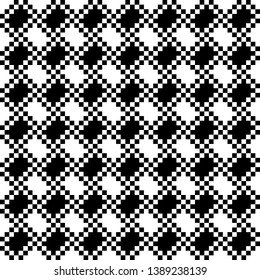 Abstract background. Seamless pattern. Monochrome contrast texture.
