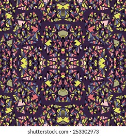 Abstract background seamless pattern . Vector illustration with geometric shapes.